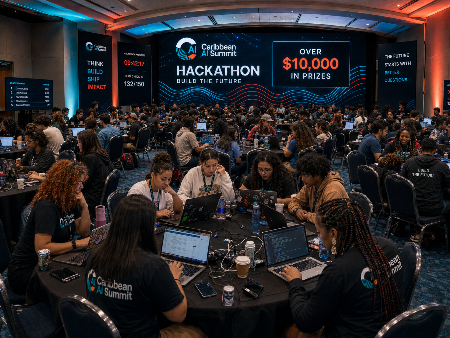 Caribbean AI Summit Hackathon en acción